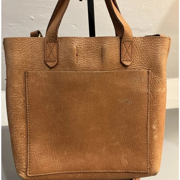 Madewell Handbags - Madewell Small Transport Tote Tan Leather Crossbody Bag